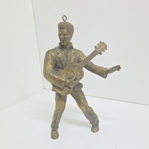 1992 Hallmark Keepsake brass-plated Elvis Presley ornament